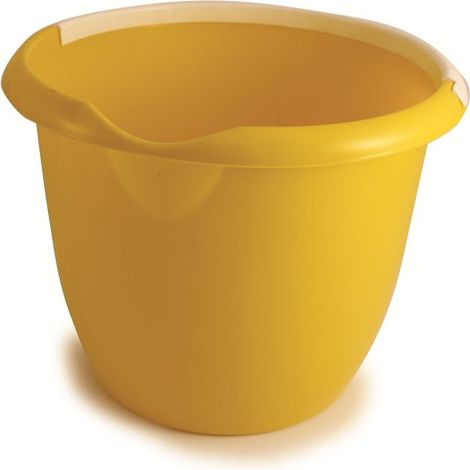 Seau en Plastique Jaune avec poignée, 10L ( Prix pour 1 )