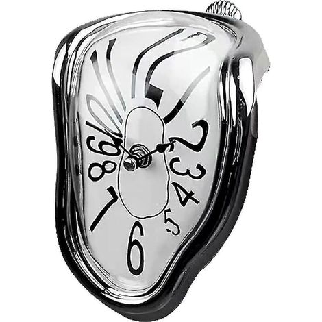 Wanduhr, Salvador-Dalí-Schmelzuhr, 18 cm große surrealistische Tischuhr, moderne Wanddekoration für Zuhause (1/5)