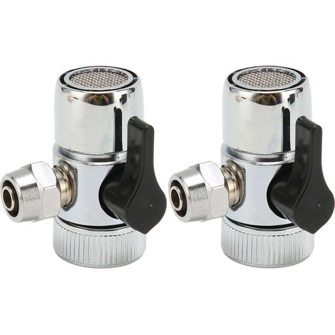 Robinet 3 voies universel 3 pièces, adaptateur de dérivation G3/8 pour éviers, installation facile, raccord de tuyau pour aquariums (1/5)