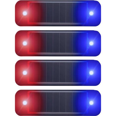 Alarme Solaire pour Voiture – Lot de 4 Feux d'avertissement LED (1/5)