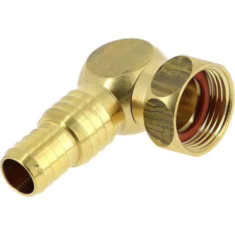 Raccord laiton 90° tournant 3/4 – Taraudage 20x27 – Ø tuyau 15 et 19 – Pour installations plomberie (1/2)