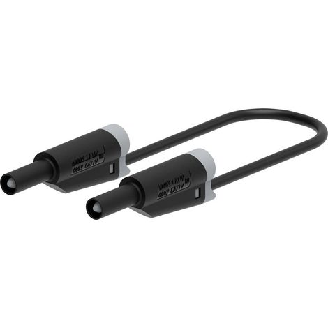 Electro PJP 2711-IEC-CD1-25N Cavo di misura Spina a banana 4 mm 25 cm Nero 1 pz. (1/2)