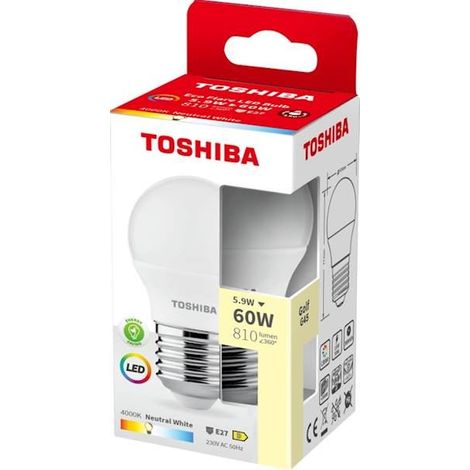 BOMBILLA LED TOSHIBA ECOFLARE G45 E2 5.9W 4000K