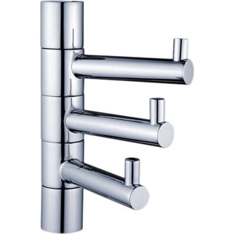 Nimco Bormo - Appendino a 3 ganci, girevole, cromo BR 11099-3-26