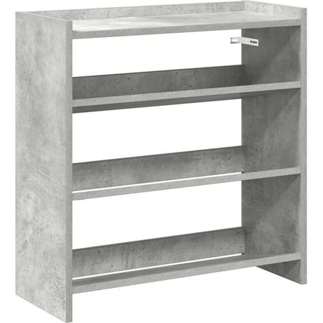 Maison Exclusive - Scarpiera Grigio Cemento 60x25x62 cm in Legno Multistrato