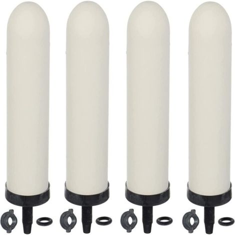 4er-Pack Ersatz-Keramik-Wasserfilter für Wasserfiltersystem (1/4)