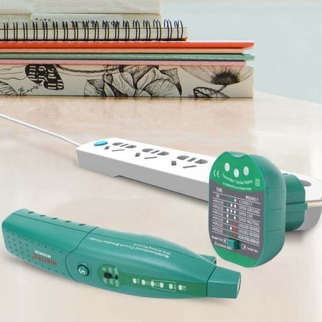 HISITEK MS5902 Détecteur de fusible de disjoncteur automatique,Detecteur de Disjoncteur,testeur de prise,prise UE 110-250 V (1/5)