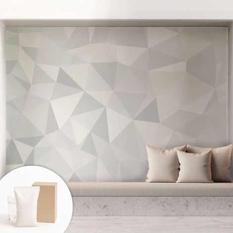 Papier peint intissé décoratif avec colle pour salon chambre et bureau Installation rapide Mosaïque triangulaire 208x146 cm (1/5)