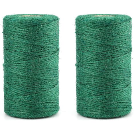 Lot 2 Ficelles Jardin – 100 m, Jute Verte, Fleuriste, Regroupement (1/5)