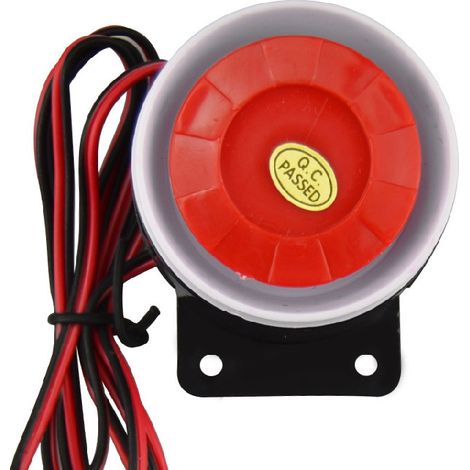 Mini sirène filaire 12 V 120 dB pour système d'alarme de sécurité - Accessoires d'alarme - Sirène pour système d'alarme de sécurité domestique - Avertisseur sonore antivol puissant (1/4)