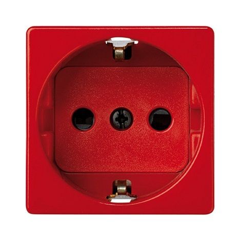 Base de enchufe schuko 250V Simon 27 Play  Rojo 16 A (1/3)