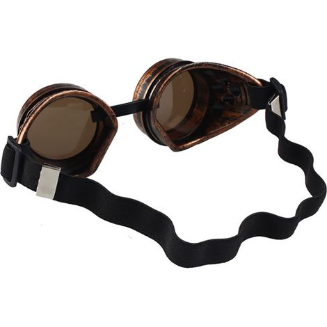 Schweißerschutzbrille im Gothic-Steampunk-Stil, schwere Metalllinsen, Schweißerschutzbrille, robuster Augenschutz. (1/5)