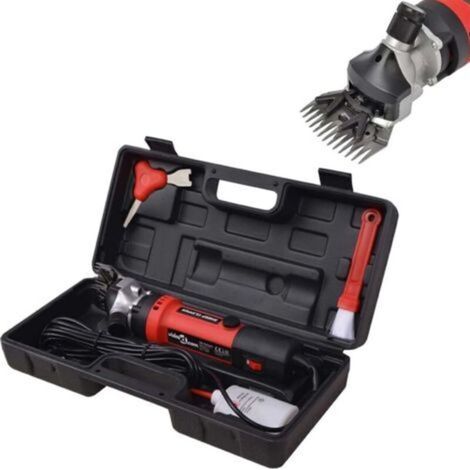 1000W Electric Sheep Clipper, Sheep Clipper Machine with 6 Adjustable Speeds, Professional Shearing Machine for Goat Animal Wool Clipper, with Carrying Case ( (1/5)