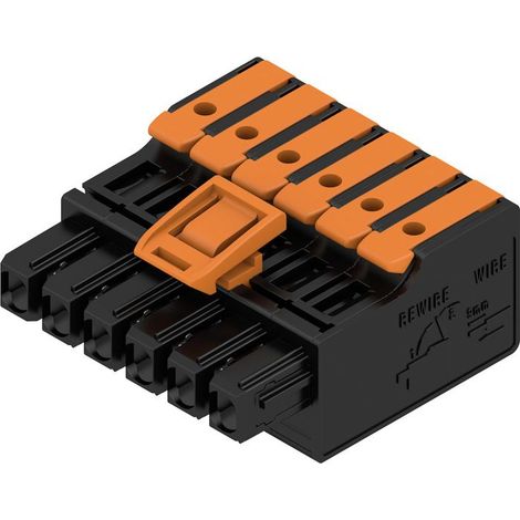 Boîtier pour connecteur CI Femelle, 6 contacts 1 rang , pas 5mm ( Prix pour Paquet de 6 )