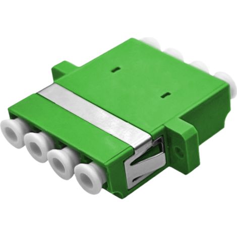Adaptador de fibra óptica monomodo SM LC/APC quad alantec