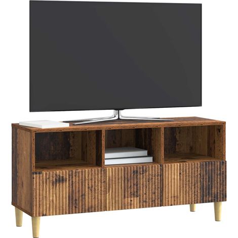 vidaXL TV Cabinet Old Wood 102 x 34.5 x 50 cm Engineered Wood (1/4)
