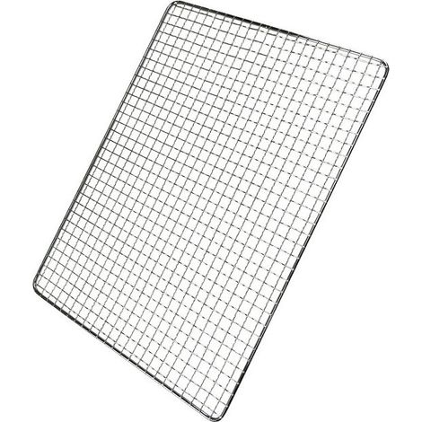 Grille de barbecue en acier inoxydable pour camping, barbecue, pique-nique 40X25cm Fontainebleau Argent (1/5)