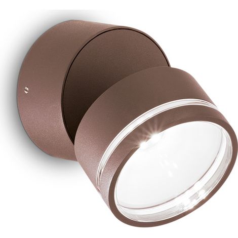 Applique Moderna Round Omega Metallo Coffee Led 7W 4000K Luce Naturale (1/2)