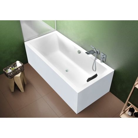 Bañera rectangular RIHO Lugo, versión izquierda, variante