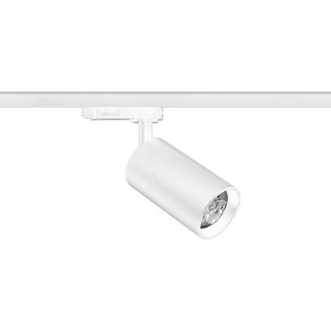 Faretto LED in alluminio Bianco per binario elettrificato Picolo GU10 BENEITO 3990-V3