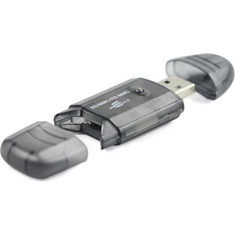 Lecteur De Carte Micro-SD - Adaptateur USB 2.0 Mini Pour Ordinateur Portable Et Téléphone - Noir - 1 Pièce