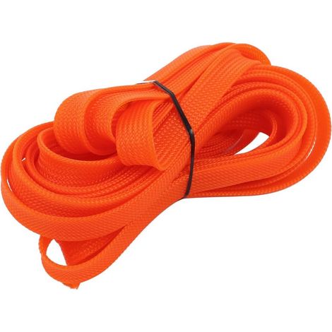 12mm Durchmesser - eng geflochtene PET-Ummantelung for Kabelhülle Orange 16Ft (dffb749e52b4c83c148a8 (1/2)