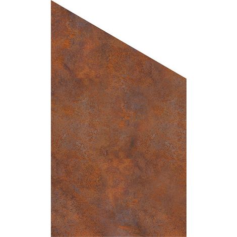 VETRO Glasscheibe CORTEN B 1030 xH 1800/1200 mm Ecke RE