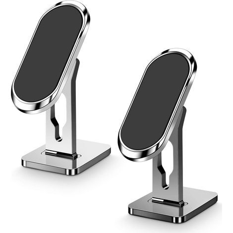 Magnetische Autohalterung für Smartphones, 2er-Pack, 360° drehbar, starke magnetische Smartphone-Halterung, kompatibel mit iPhone/Samsung/Huawei/Google (1/5)