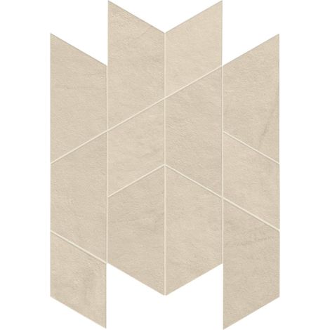 Mosaïque effet Enduit Beige Lin Trama 35,7x31x0,9 cm Mat Calviro - Mur intérieur (vendu par carton de 0,66 m²) - RO'MA CARRELAGE