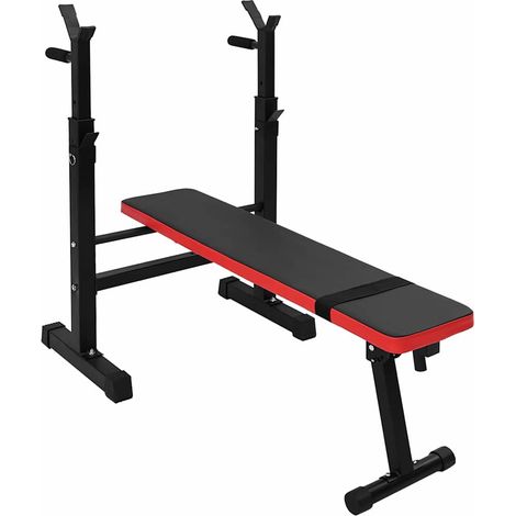 Weight Bench Black 126.5 x 67 x 111 cm Powder-Coated Steel VidaXL