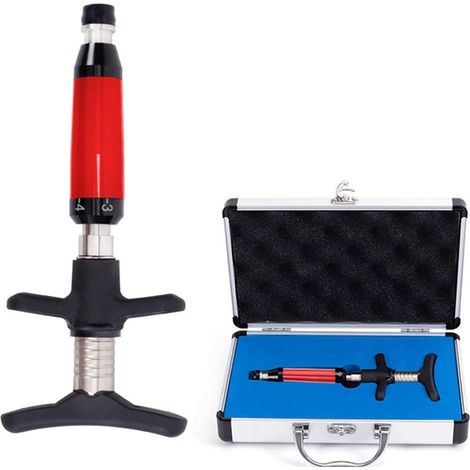 Outils de réglage chiropratique Portables thérapie Corps Masseur Physique Instrument réglage correcteur Pistolet Manuel Ensemble Massage du Dos (Color : Red Single Head, Size : 0) (1/5)