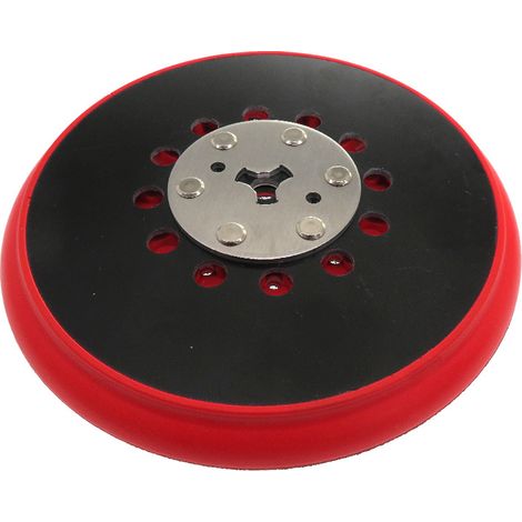 Trade-Shop Klett Medium Multi-Loch Schleifteller kompatibel mit Bosch GEX 125-150 AVE, GEX 40-150, GEX 34-150 Exzenterschleifer M8 + 5/16" UNF - 1 Stück (1/5)