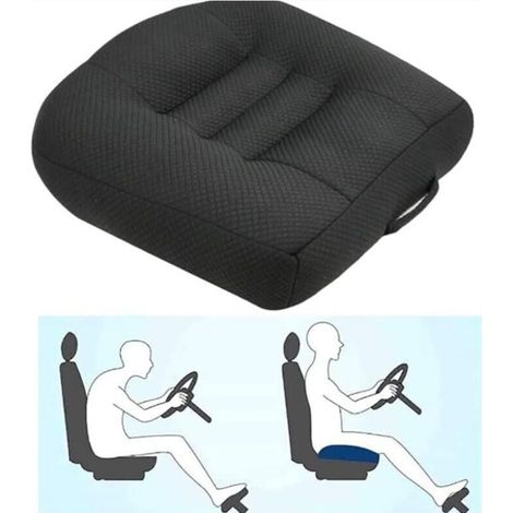 Coussin rehausseur voiture – Élévation 12 cm – Tissu respirant et rembourrage coton PP – Conception antidérapante pour confort (1/5)