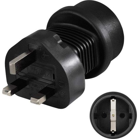 Hama 108881 adattatore per presa di corrente Tipo G (UK) Tipo F Nero (1/4)