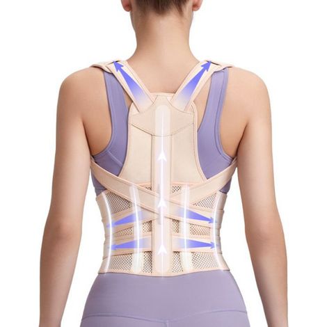 Ceinture De Correction De Posture - Soutien Renforcé Pour Dos Et Épaules - Unisexe - Taille M (1/2)
