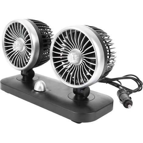 BESTonZON Ventilateur Électrique Portable Double pour Voiture 12 (1/5)