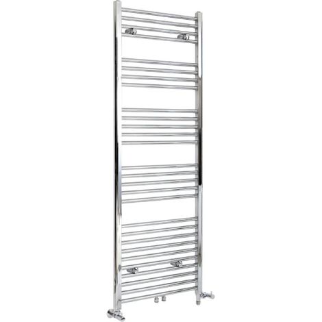 Hudson Reed Neva - Sèche-Serviettes Design Mixte Moderne - Raccordement Central - Chromé - 160 cm x 50 cm