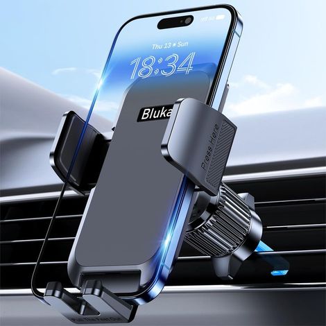 Handyhalterung fürs Auto – Lüfterhalterung – 360° drehbarer Kopf – Kompatibel mit Smartphones von 4,0 bis 7,0 Zoll – Verstärkte Ausführung mit Metallclip und einseitiger Entriegelung – 1 Stück (1/5)
