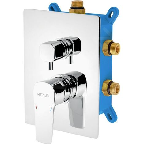 Novaservis Metalia 58 - Mitigeur encastré pour 3 appareils y compris le boîtier, chromé BOX58051RX,0