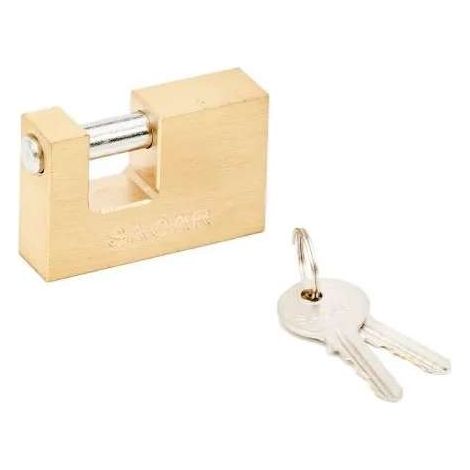 Lucchetto Rettangolare Ottone Mm.55 Rif.29 (1/2)