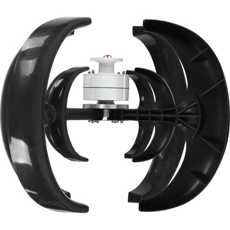 Éolienne 800W 4 pales Générateur AC Moteur Solaire Système Lanterne Double Couche Noir 48V Kit (1/5)