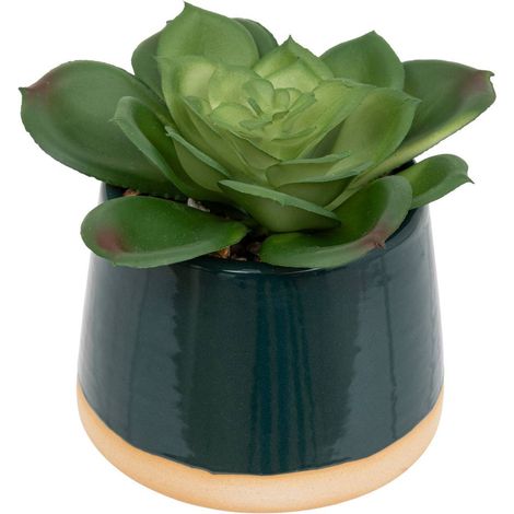 Planta artificial maceta de cerámica H12cm - Atmosphera créateur d'intérieur