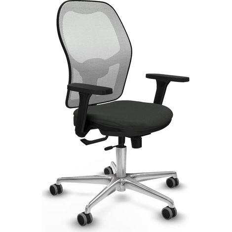 Chaise piqueras y crespo Jorquera blanc tissu maille aluminium (1/2)