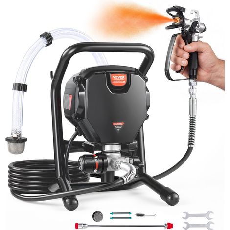 Tragbares Airless-Farbspritzgerät, 750 W, 3000 psi, Hocheffizientes Elektrisches Spritzgerät, Farbspritzgeräte Spritzlackiermaschine Hochdruck-Airless-Farbsprühsystem mit 7.6 m Schlauchlänge (1/5)