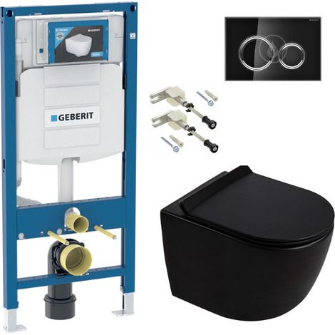 Duofix WC-Set Vorwandelement + Wand-WC spülrandlos Ceramia PixL mit SoftClose-Sitz + Platte (GEDCEPXBMT06-IN)