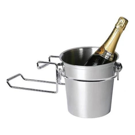 Support de table seau à champagne - Inox (1/2)