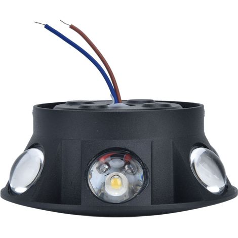 Luminaire Murale LED Mini Champignon en Aluminium à 6 Faces pour Décoration Intérieure Maison Hôtel Salles