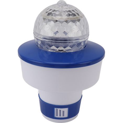 8-inch pool chemical dispenser, 11cm illuminated floating chlorine tablet for spa and hot tub (1/5)