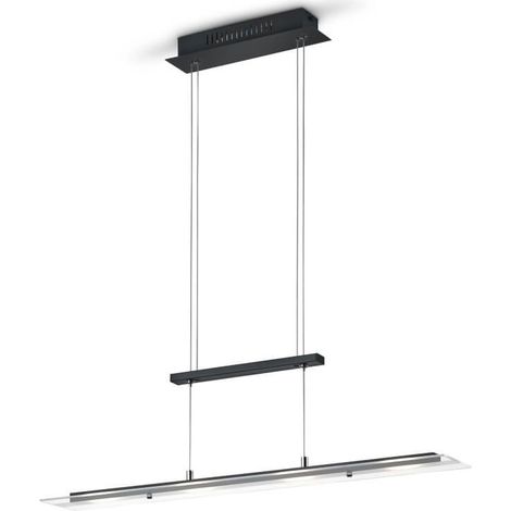 Lampe à suspension en verre Milos noir - R32004132