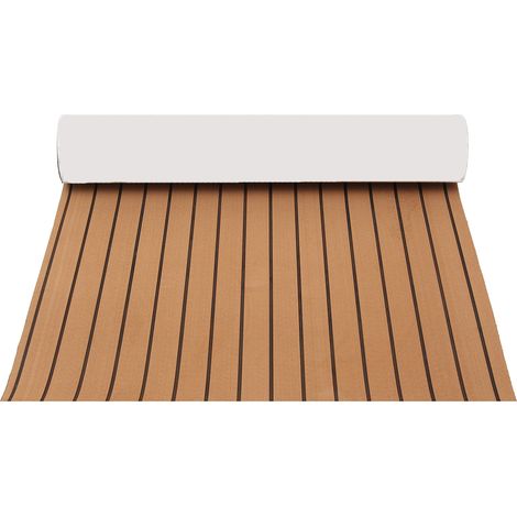 Rollo Alfombra Adhesivo para Yate Espuma EVA Cubierta Barco Marrón 300 x 90 x 0,6 cm